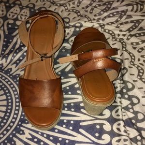 Cute Leathered Wedges